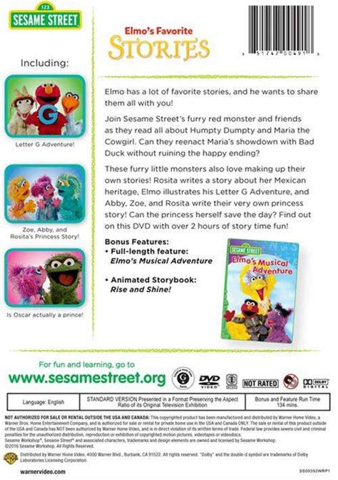 Sesame Street: Elmo's Favorite Stories (DVD) | DVD Empire