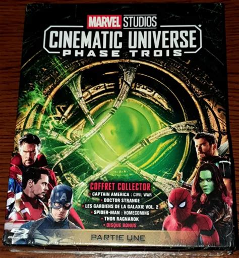 COFFRET BLU RAY Marvel Studios Cinematic Universe Phase 3 1 5 Films