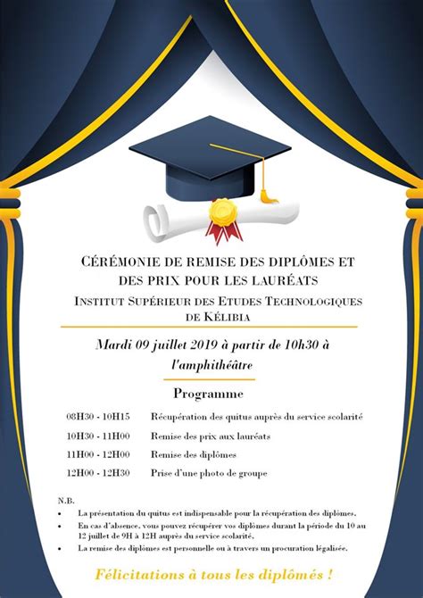 ISETKL Cérémonie de Remise des Diplômes et des Prix des Lauréats 2019