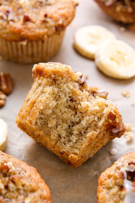 Maple Pecan Banana Muffins (Vegan) - Baker by Nature