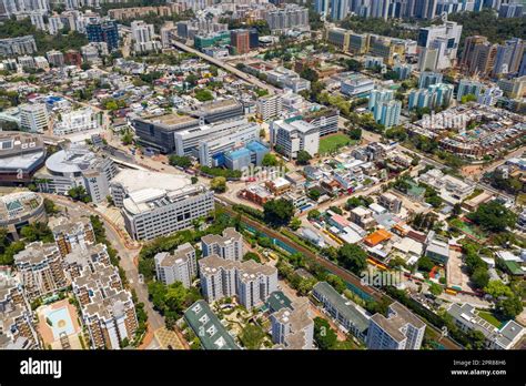 Kowloon Tong Hong Kong April Top View Of Hong Kong City Stock