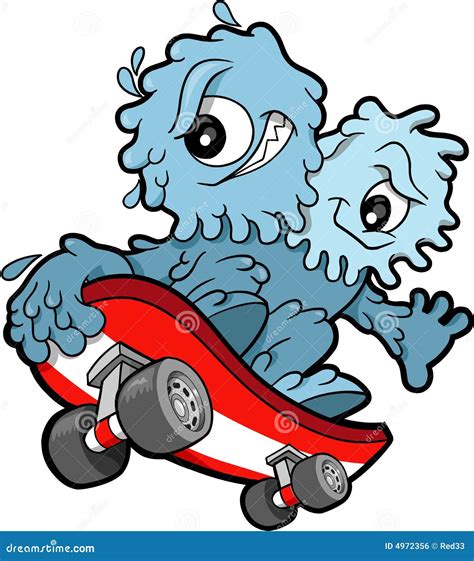 Skateboarding Booger Vector Stock Vector - Illustration of slimy, green: 4972356