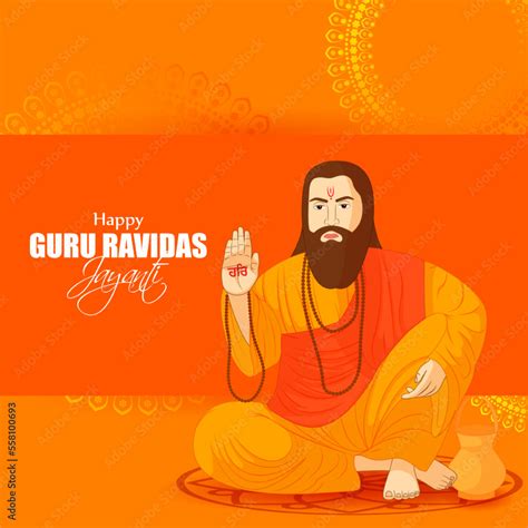 Vector Illustration Concept Of Guru Ravidass Jayanti Stock Vector