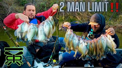 Insane Numbers Of Crappie In This Creek Jig And Bobber Man Limit