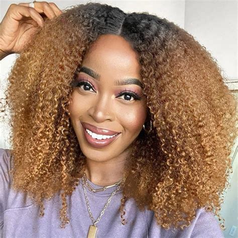 Afro Kinky Curly Bundles Human Hair 182022 Inch 1b30 Brown 4b 4c Afro Kinkys Human