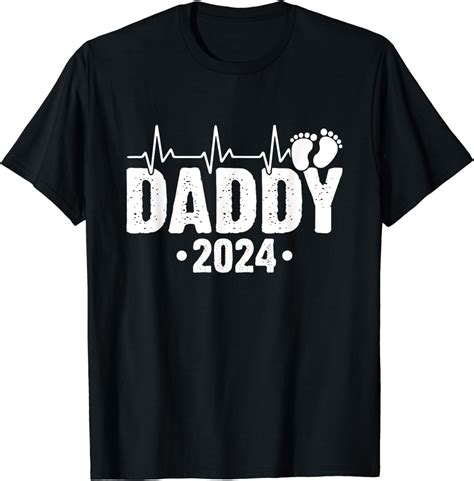 Dad Est 2024 First Fathers Day 2024 Promoted To Daddy T Shirt