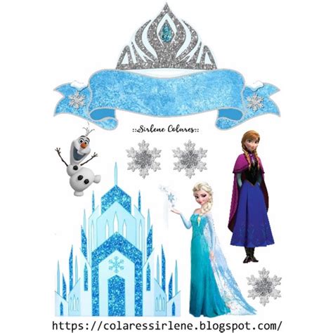 Topo Topper Para Bolo Frozen Shopee Brasil