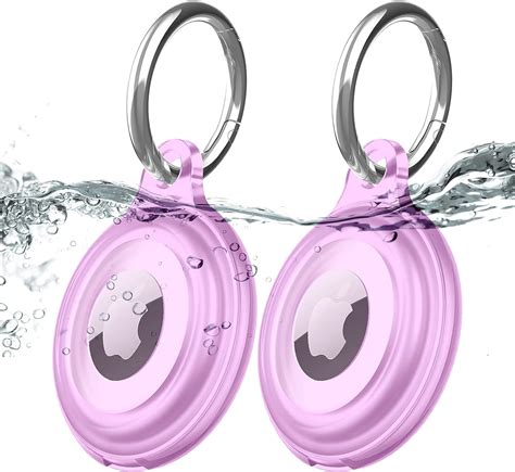 Amazon 2 Pack IPX8 Waterproof AirTag Keychain Holder Case