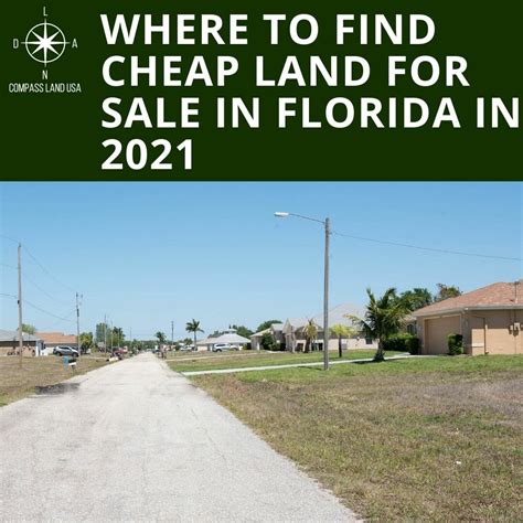 Where to Find Cheap Land for Sale in Florida in 2021