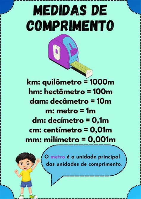 Medidas de comprimento Atividades de alfabetização matemática Medida