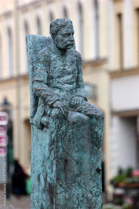 Plauen Germany March 28 2023 King Albert Fountain On The Altmarkt