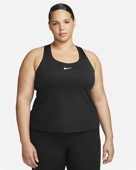 Nike Swoosh Womens Medium Support Padded Sports Bra Tank Plus Size