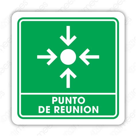 Spc 010 Señalamiento Punto De Reunión Mees Señalización E Imagen