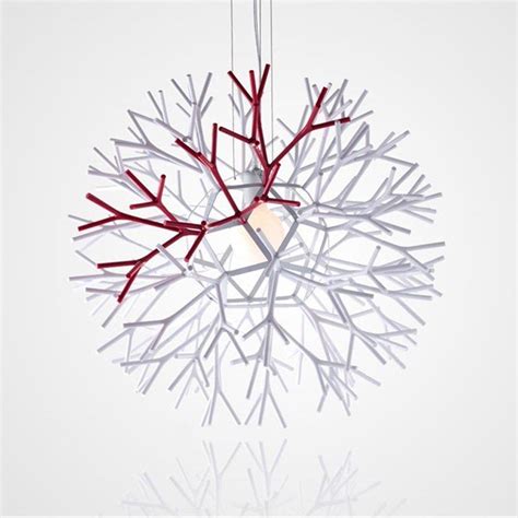 Lampa wisząca CORAL REEF biało czerwona 62 cm Altavola Design