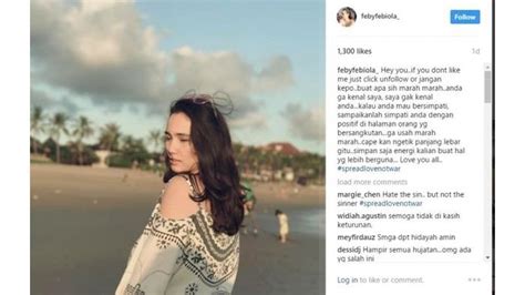 Akun Instagram Feby Febiola Banjir Komentar Pedas Usai Petra Sihombing