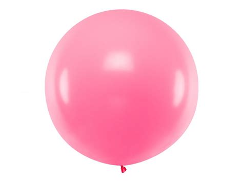 Ballon rond Géant Rose Pastel Heureux anniversaire