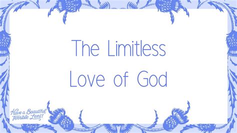 The Limitless Love Of God Lent Week 2 02 25 24 YouTube