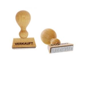 Holzstempel Mit Standardtext Stempel Versand At