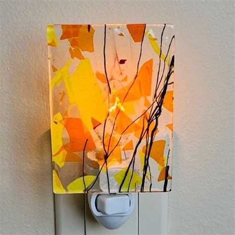 Glass Night Light Etsy