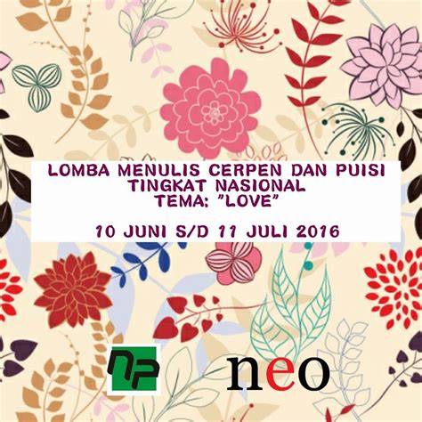 Lomba Menulis Cerpen Dan Puisi Nasional Gratis Kayareinthedark