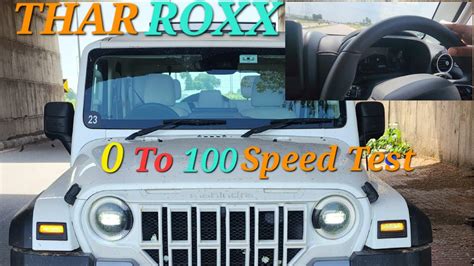 Mahindra Thar Roxx Door Drive Test To Speed Test Rocking