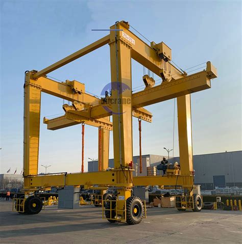 Rtg Ft Ft Container Gantry Crane China Ton Mobile Rubber