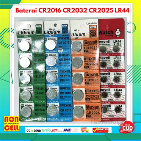 Jual Baterai V Lithium Cr Cr Cr Maxell Batre Kancing