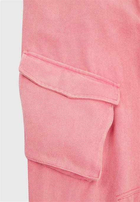 Cargo Pants High Waisted Full Length Pink Full Pants Womens