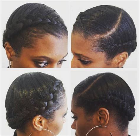 Braided Crown Hairstyles Black Hair