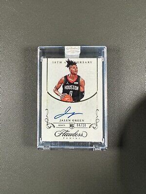 2021 22 Flawless JALEN GREEN 10Th Anniversary Rookie Auto Gold 10