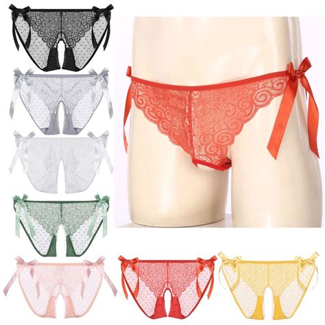 Men Lace Thong G String Sissy Pouch Panties Bikini Underwear Briefs Lingerie Picclick Ca