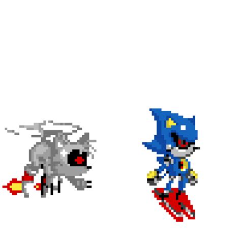 Pixilart - Silver Tails Metal Sonic by Sonic-Gamer