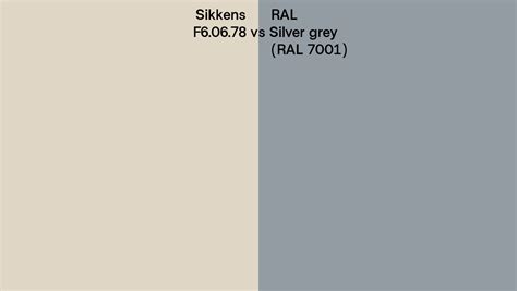 Sikkens F Vs Ral Silver Grey Ral Side By Side Comparison