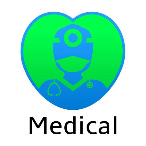 Doctor logo vector illustration. Healthy hearth doctor symbol. Green ...