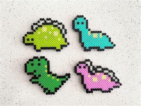 Dinosaurio Figuras De Hama Beads