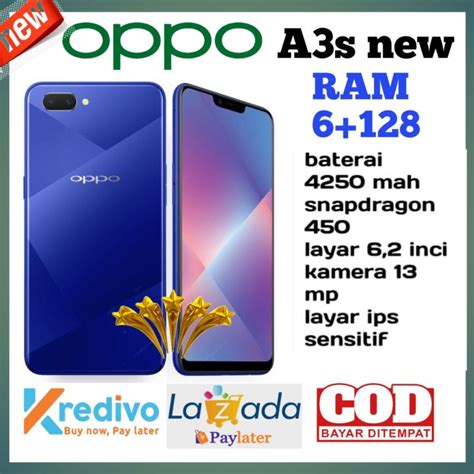 Oppo A3S Ram 6 128 GB Dual Sim New Segel Lazada Indonesia