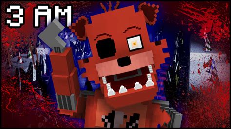 Minecraft FNAF Foxy 3AM FNAF Minecraft Roleplay Night 1 YouTube