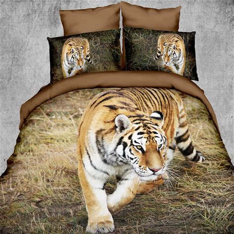 Amazing 3d Tiger Bedding Set Duvetdoona Cover Bed Sheet Pillow Cases