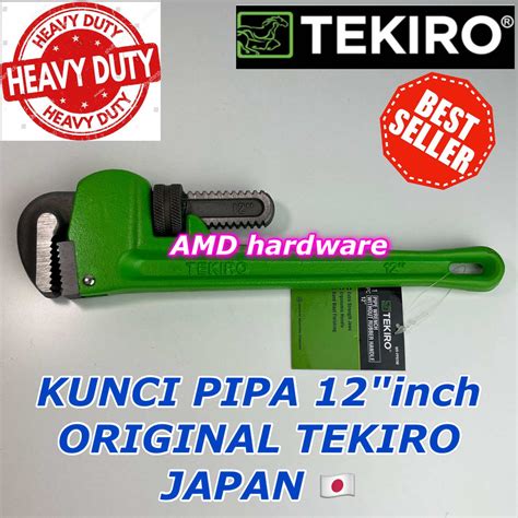 KUNCI PIPA 12 Inch TEKIRO ORIGINAL JAPAN PIPE WRENCH HEAVY DUTY TANG