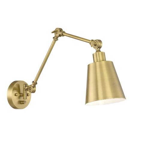 Brass Swing Arm Wall Sconces You Ll Love Wayfair