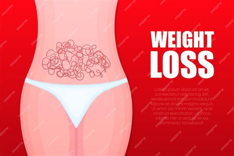 Premium Vector Weight Loss Program Diet Fitness Or Liposuction Vector