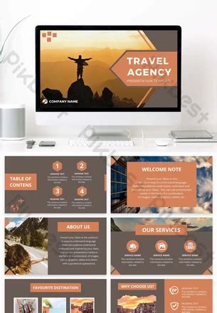 Butterscotch Brownie Powerpoint Template Brown PowerPoint PPTX