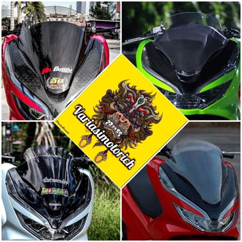 Jual Visor Windshiel PCX 150 Visor PCX Lokal TEBAL 3MM Shopee Indonesia