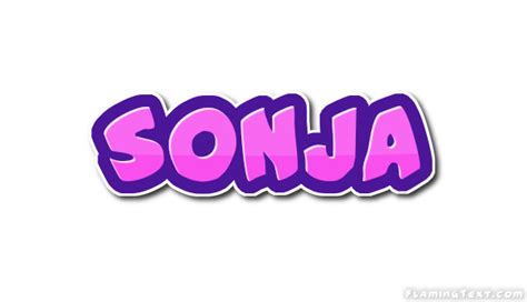 Sonja Logo Free Name Design Tool From Flaming Text