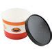 Choice 64 Oz Soup Design Double Poly Coated Paper Soup Hot Food Cup With Vented Paper Lid