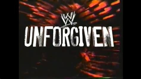 Wwe Unforgiven 2003 Opening Youtube