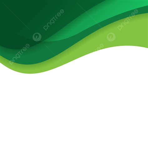 Abstract Green Wavy Shape Curve Keren Wave Business Border Frame Banner