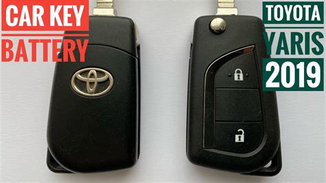 Toyota Yaris Key Fob Remote Key Battery Replacement How To Change