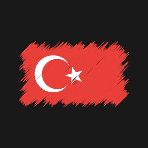 Turkey Flag Brush. National Flag 10363918 Vector Art at Vecteezy