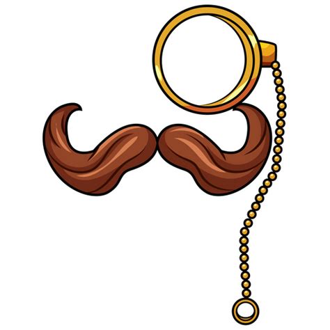 Mustache And Monocle Sticker Sticker Mania